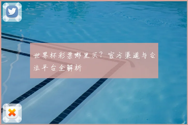 世界杯彩票哪里买？官方渠道与合法平台全解析