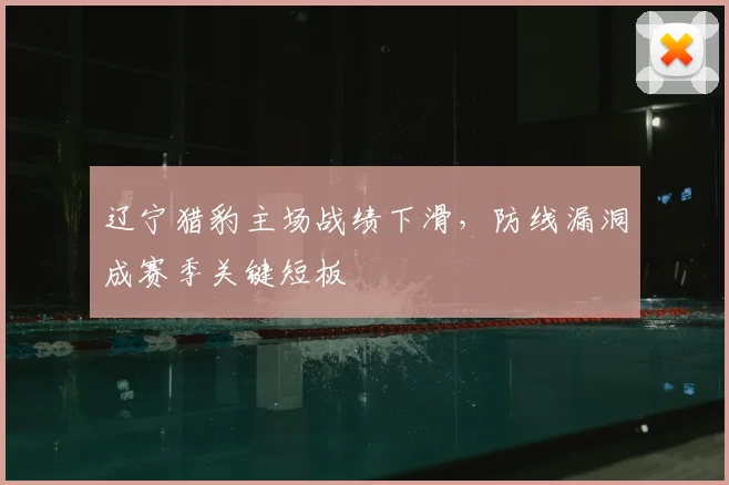 辽宁猎豹主场战绩下滑，防线漏洞成赛季关键短板